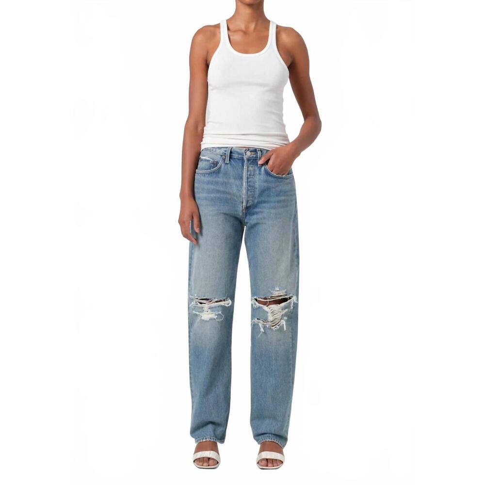 NEW AGOLDE kelly high rise jeans in backdrop